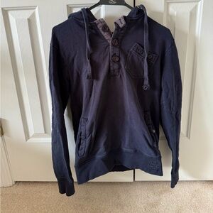 Navy grey buttoned hoodie for men Jack & Jones brand
